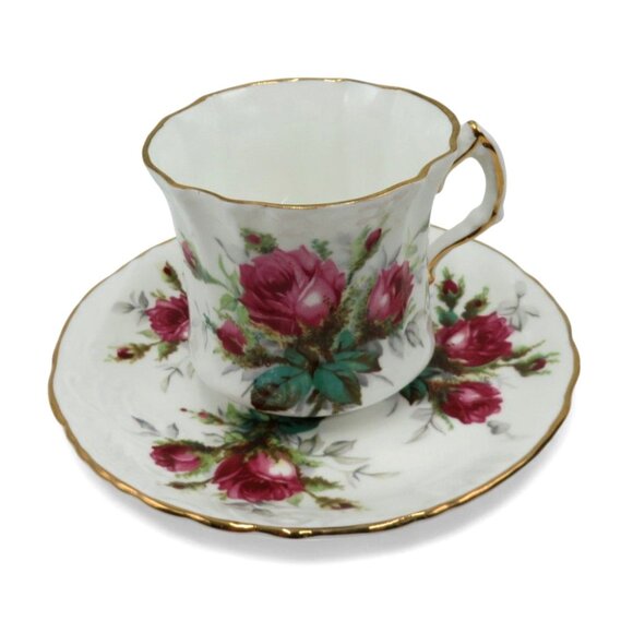HAMMERSLEY Tea Cup and Saucer Rose Floral Design England Vintage - Picture 4 of 11